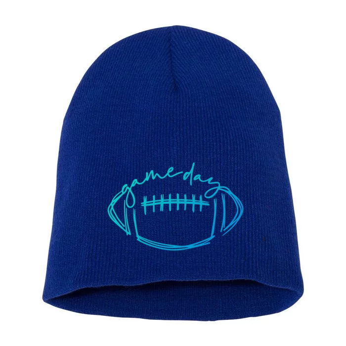 Game Day Football Game Day Vibes Football Lover Gift Short Acrylic Beanie