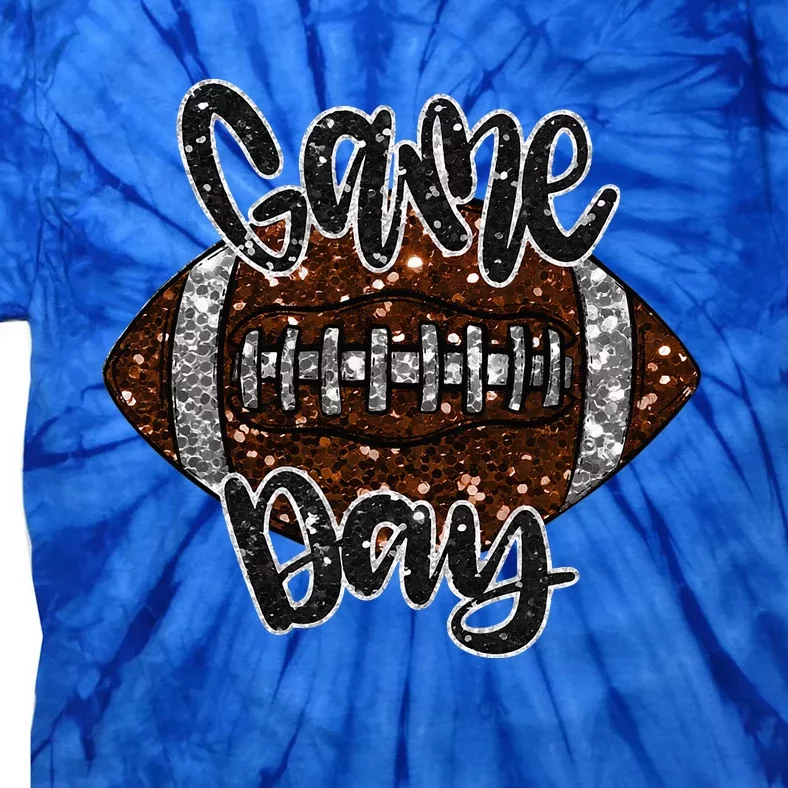 Game Day Football Bling Bling Football Lover Fall Autumn Tie-Dye T-Shirt