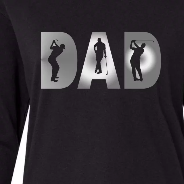 Golf Dad Father's Day Gift For Dad Womens Cotton Relaxed Long Sleeve T-Shirt