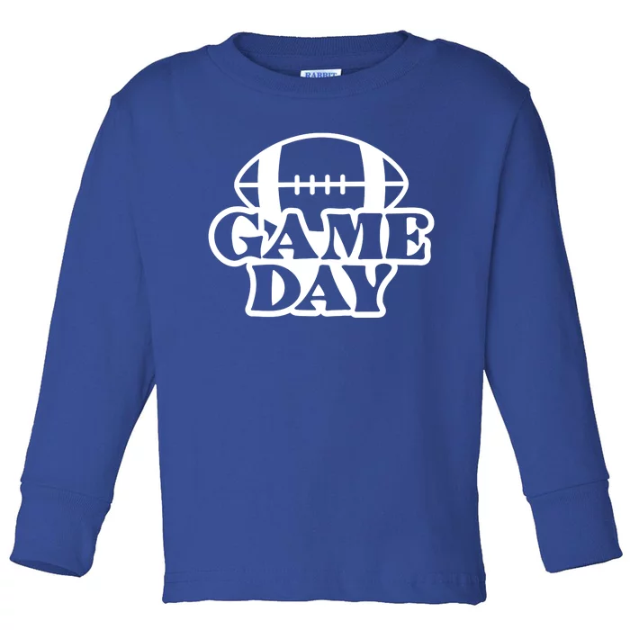 Game Day Football Lover Toddler Long Sleeve Shirt