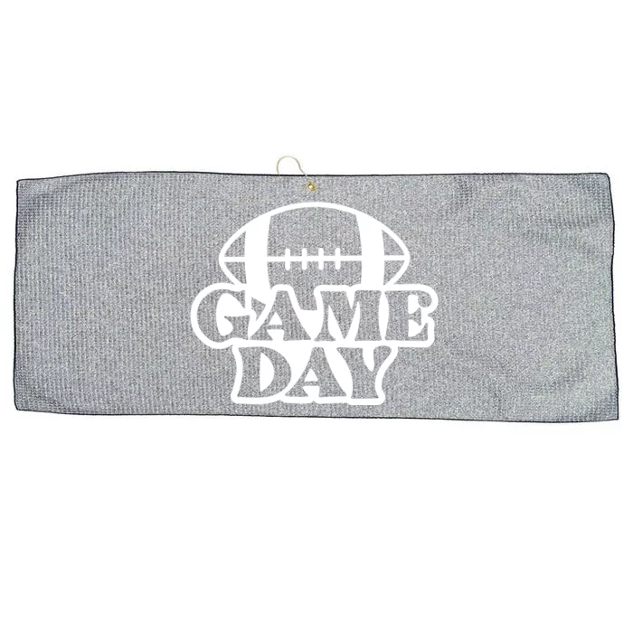 Game Day Football Lover Large Microfiber Waffle Golf Towel