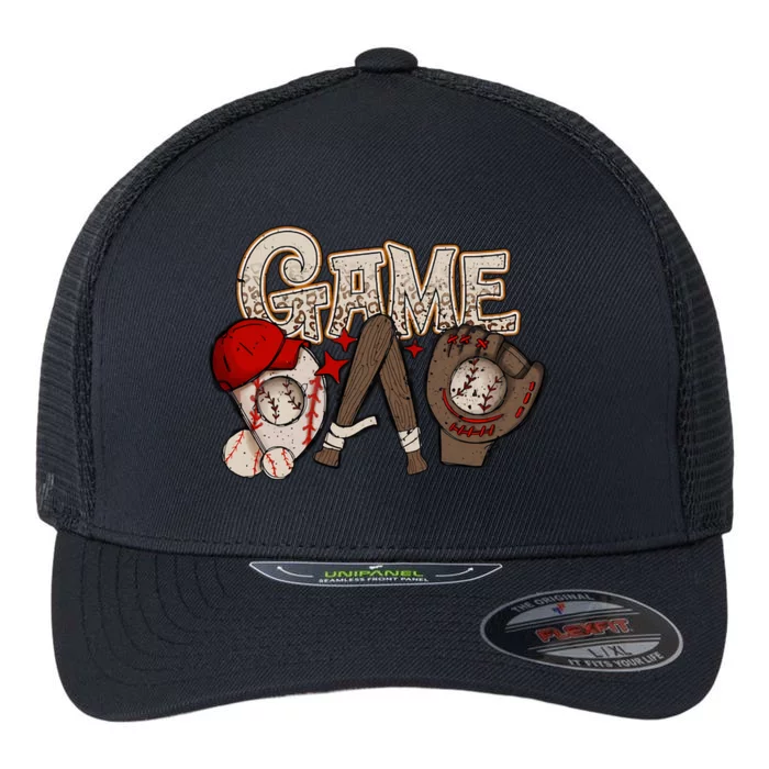 Game Day Funny Baseball Mama Baseball Season Game Day Mama Flexfit Unipanel Trucker Cap