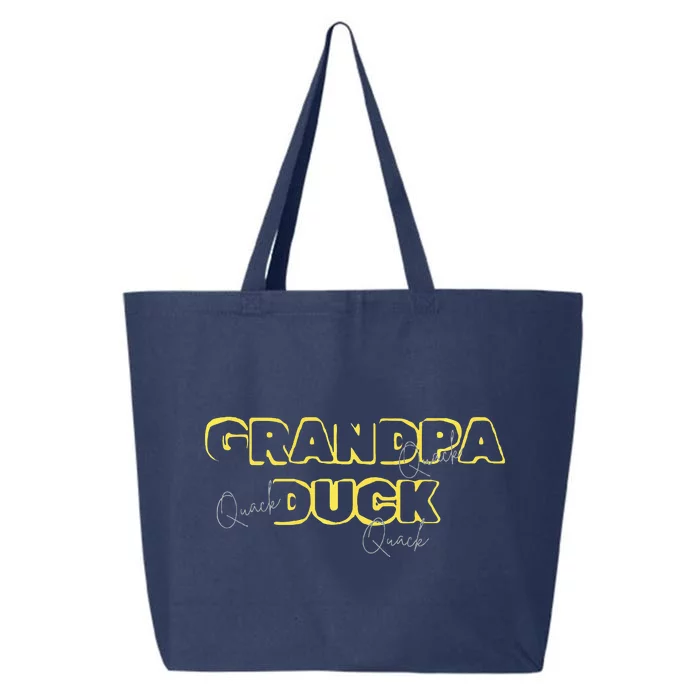 Grandpa Duck FatherS Day Birthday Gag Gift Nickname 25L Jumbo Tote