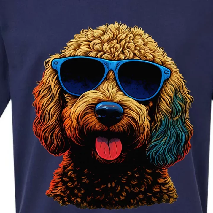 Goldendoodle Dood Funny Doodle Dog Golden Doodle Sueded Cloud Jersey T-Shirt