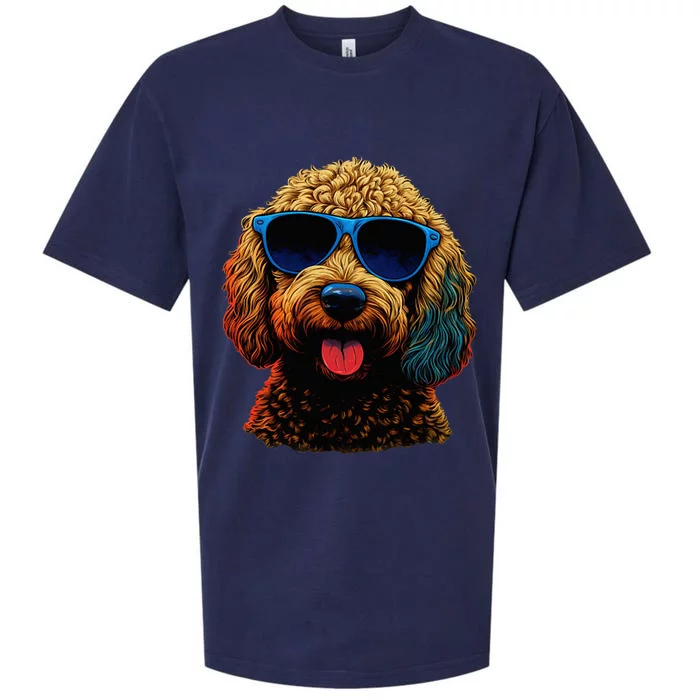 Goldendoodle Dood Funny Doodle Dog Golden Doodle Sueded Cloud Jersey T-Shirt