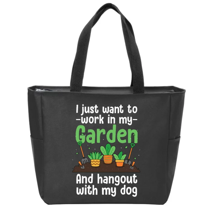 Gardening Design For Women Plant Lover Florist Gardener Zip Tote Bag