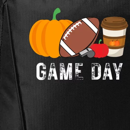 Game Day Football Pumpkin Fall City Backpack