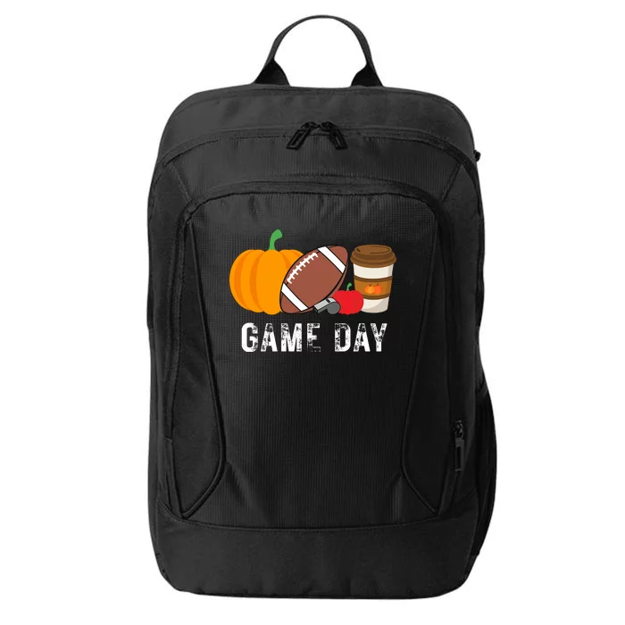 Game Day Football Pumpkin Fall City Backpack