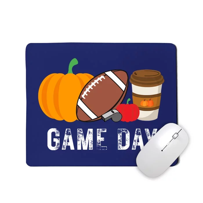 Game Day Football Pumpkin Fall Mousepad