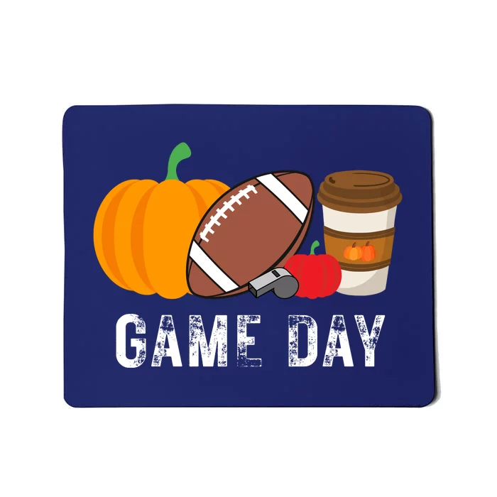 Game Day Football Pumpkin Fall Mousepad