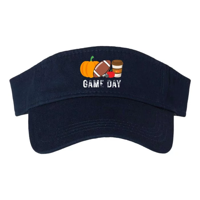 Game Day Football Pumpkin Fall Valucap Bio-Washed Visor