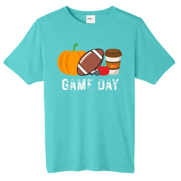 Game Day Football Pumpkin Fall ChromaSoft Performance T-Shirt