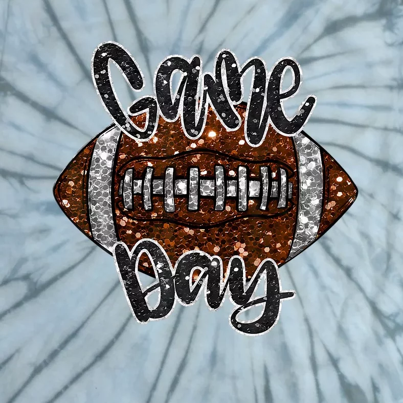 Game Day Football Bling Bling Football Lover Fall Autumn Tie-Dye T-Shirt