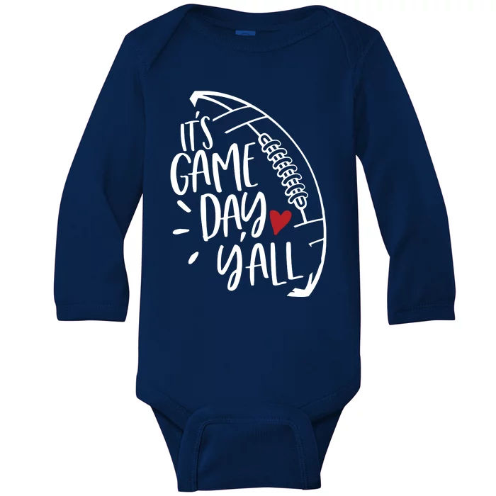 Game Day Football Season Funny Men Women Team Sports Baby Long Sleeve Bodysuit