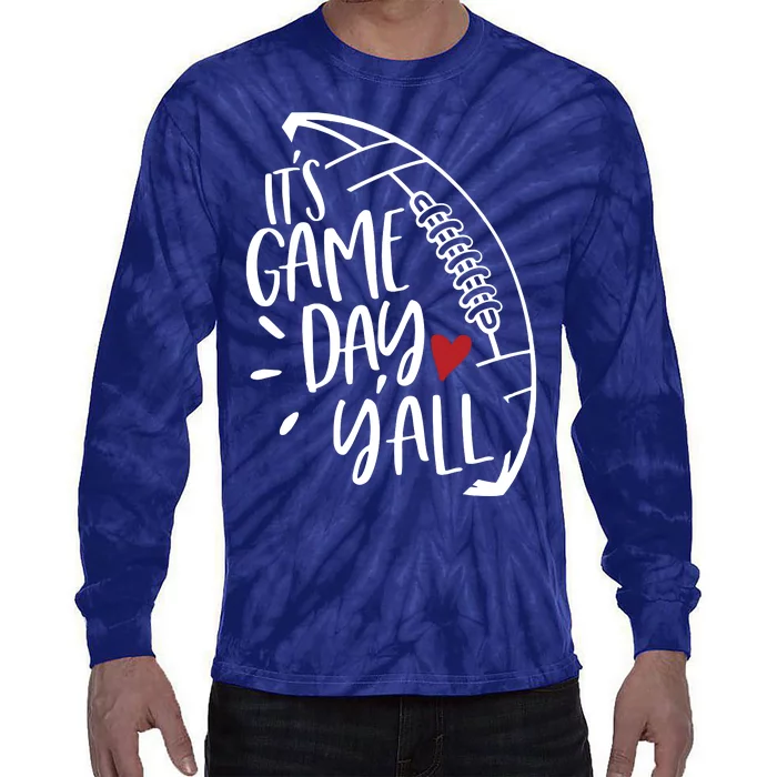 Game Day Football Season Funny Men Women Team Sports Tie-Dye Long Sleeve Shirt