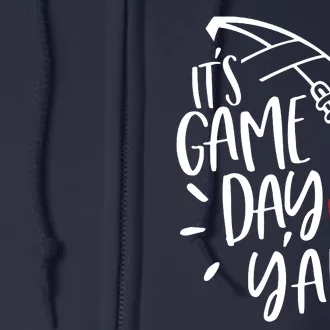 Game Day Football Season Funny Men Women Team Sports Full Zip Hoodie