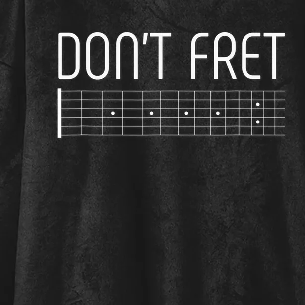 Guitar Dont Fret Hooded Wearable Blanket