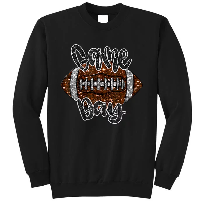 Game Day Football Bling Bling Football Lover Fall Autumn Sweatshirt