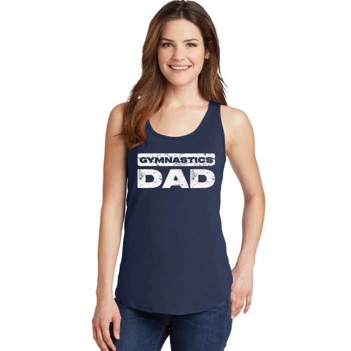 Gymnastics Dad Fathers Day Ladies Essential Tank