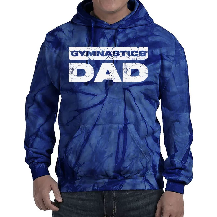 Gymnastics Dad Fathers Day Tie Dye Hoodie