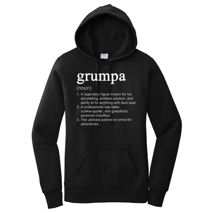 Grumpa Definition Funny Cool Women's Pullover Hoodie