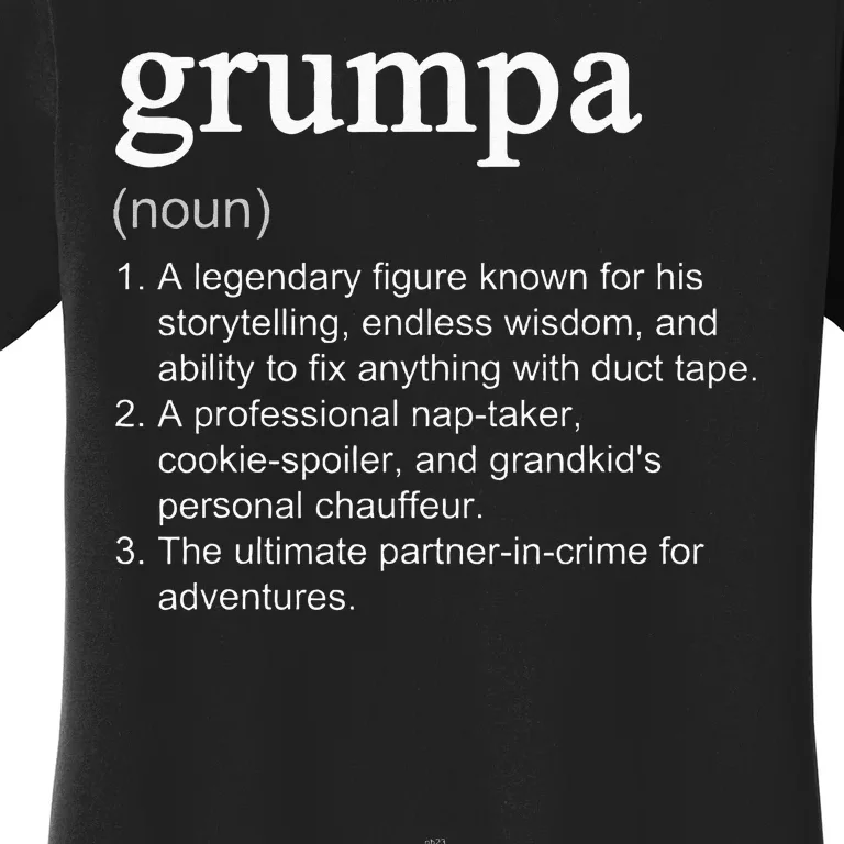 Grumpa Definition Funny Cool Women's T-Shirt