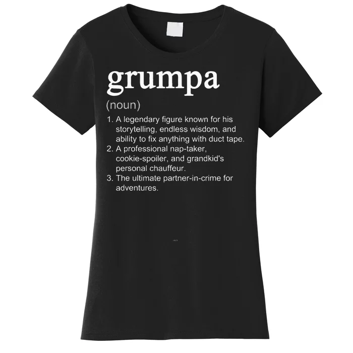 Grumpa Definition Funny Cool Women's T-Shirt