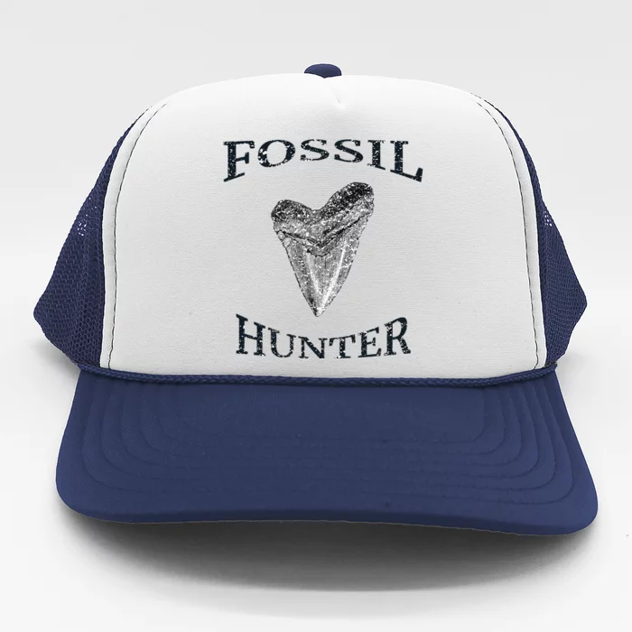 Great Distressed Fossil Hunter Megalodon Tooth Enthusiast Trucker Hat