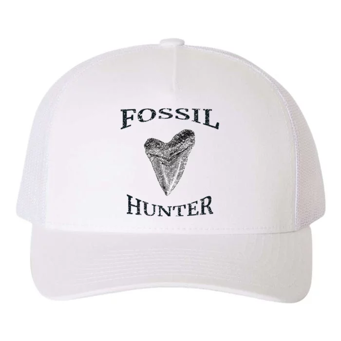 Great Distressed Fossil Hunter Megalodon Tooth Enthusiast Yupoong Adult 5-Panel Trucker Hat