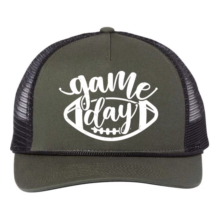 Game Day Football Fan Retro Rope Trucker Hat Cap