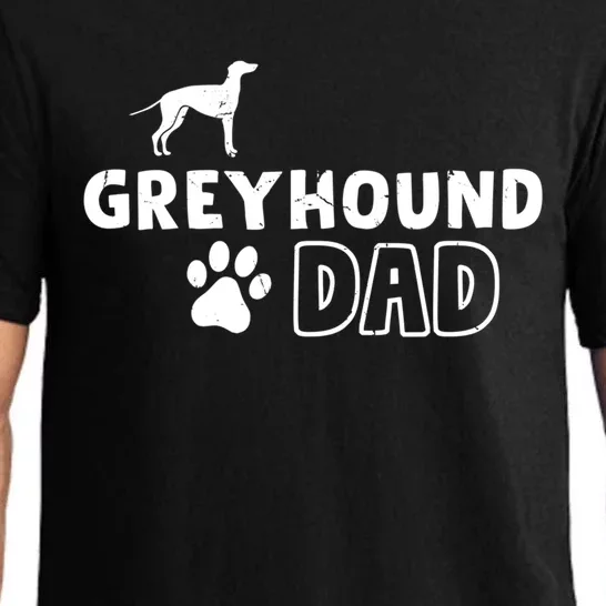 Greyhound Dad Funny Cute Dog Owner Adopt Rescue Fathers Day Gift Pajama Set