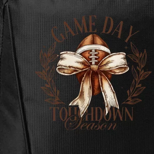 Game Day Football Bow City Backpack