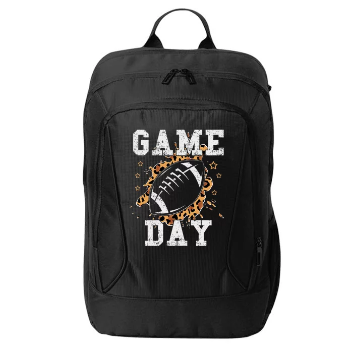 Game Day Football Leopard Print Football Fan Football City Backpack