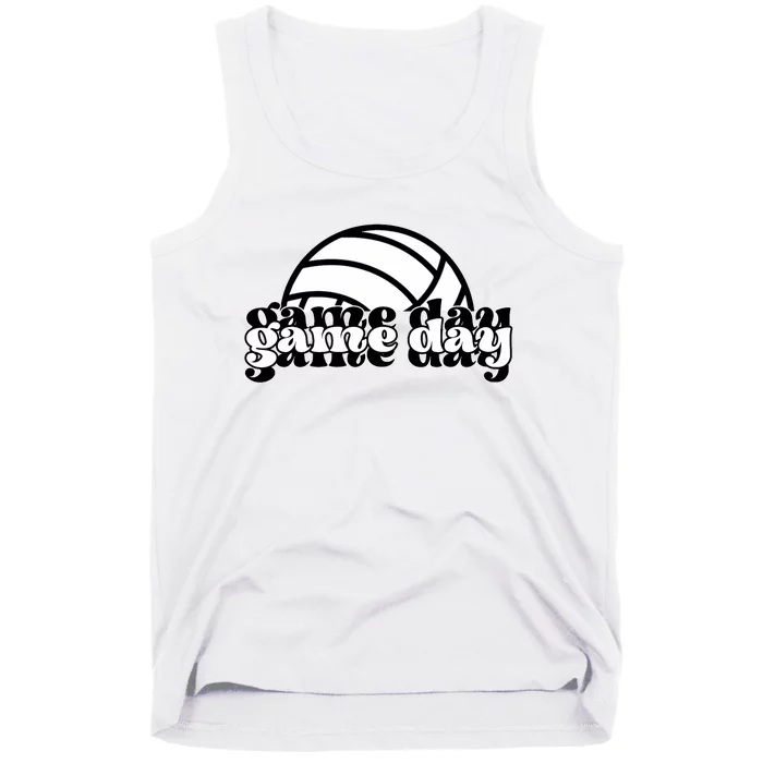 Game Day Funny Team Sports Volleyball Mom Dad Coach Tank Top