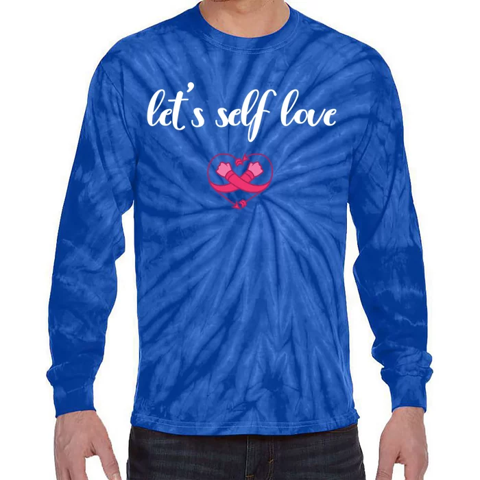 Galentines Day For Self Love Funny Gift Tie-Dye Long Sleeve Shirt