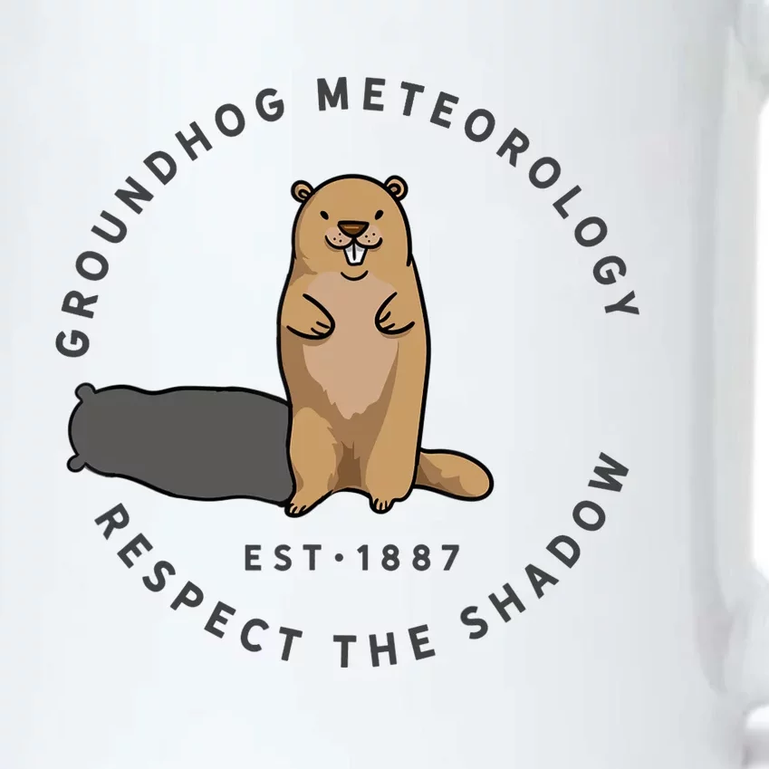 Groundhog Day Funny Quote Respect The Shadow Meteorology Black Color Changing Mug