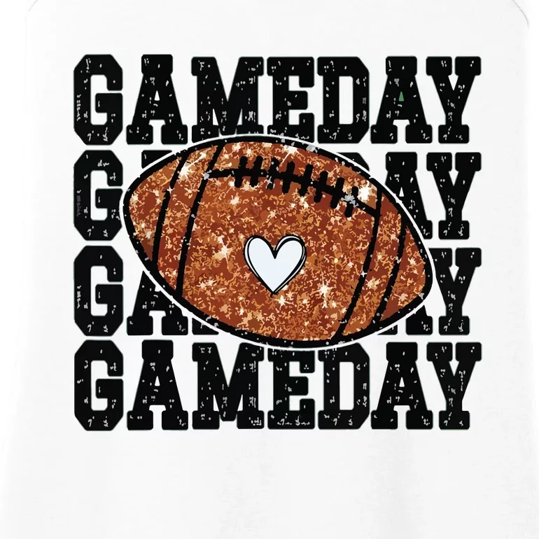 Game Day Football Bling Bling Football Lover Trendy Ladies Essential Tank