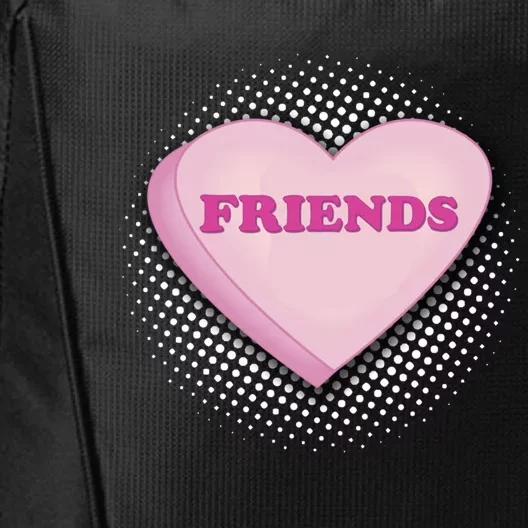 Galentines Day Friends Pink Heart Gift City Backpack