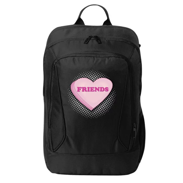 Galentines Day Friends Pink Heart Gift City Backpack