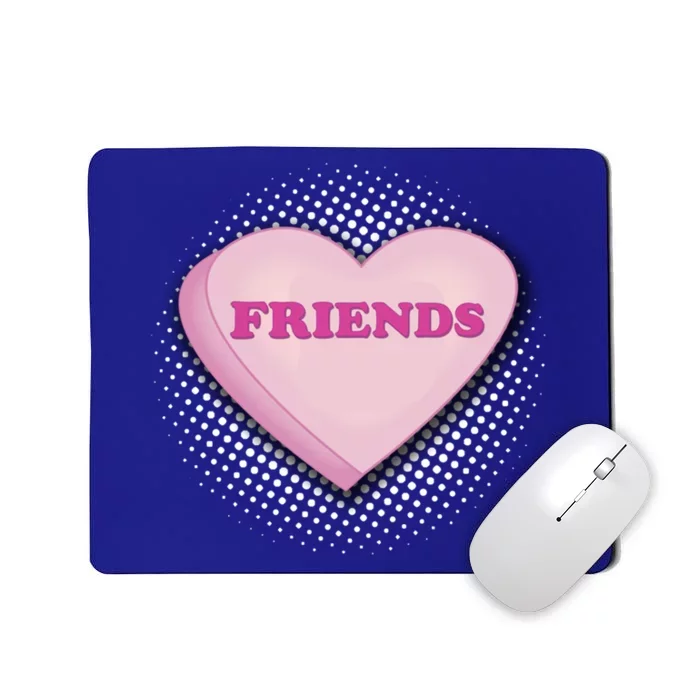 Galentines Day Friends Pink Heart Gift Mousepad