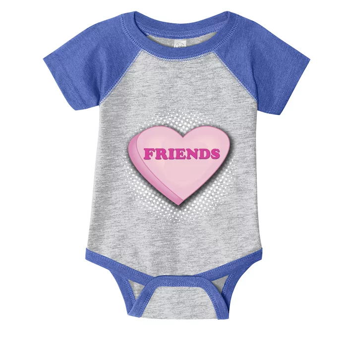 Galentines Day Friends Pink Heart Gift Infant Baby Jersey Bodysuit