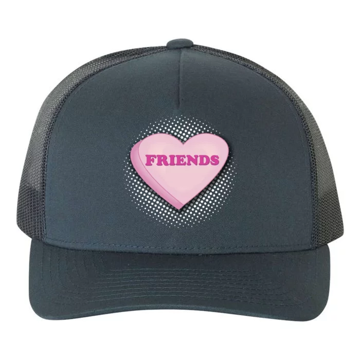 Galentines Day Friends Pink Heart Gift Yupoong Adult 5-Panel Trucker Hat