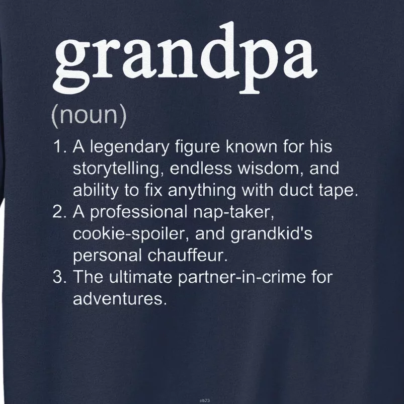 Grandpa Definition Funny Cool Sweatshirt