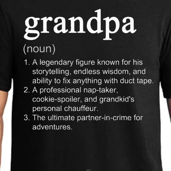 Grandpa Definition Funny Cool Pajama Set