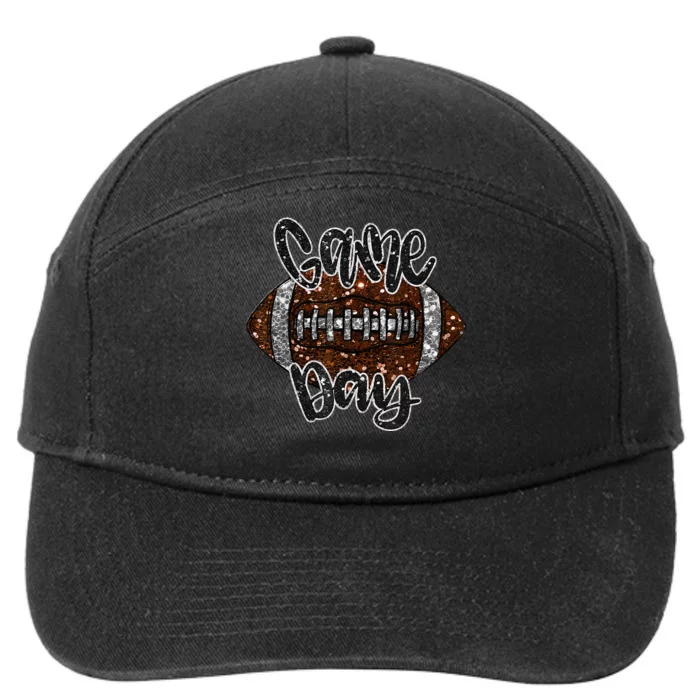 Game Day Football Bling Bling Football Lover Sport Season 7-Panel Snapback Hat