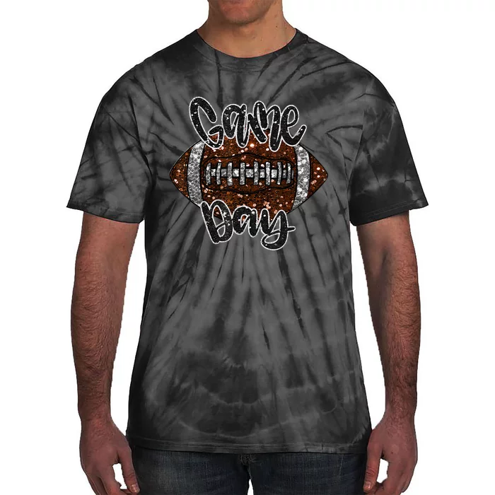 Game Day Football Bling Bling Football Lover Sport Season Tie-Dye T-Shirt