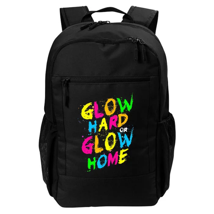 Glow Design for and adults in bright colors 80s theme Daily Commute Backpack