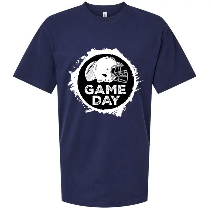 Game Day Football College High School Stadium Mom Dad Fan Gift Sueded Cloud Jersey T-Shirt