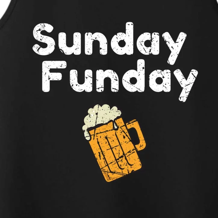 Game Day Funny Sunday Sports Funday Drinking Football Performance Tank