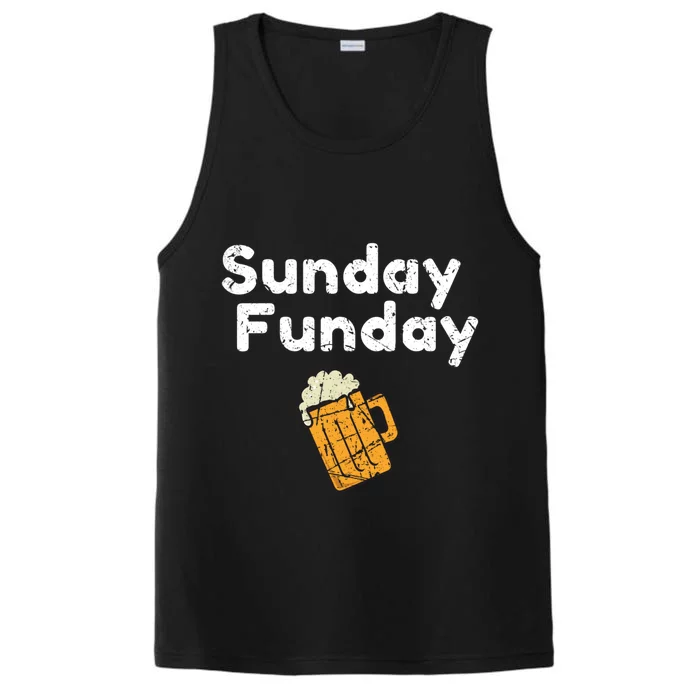 Game Day Funny Sunday Sports Funday Drinking Football Performance Tank